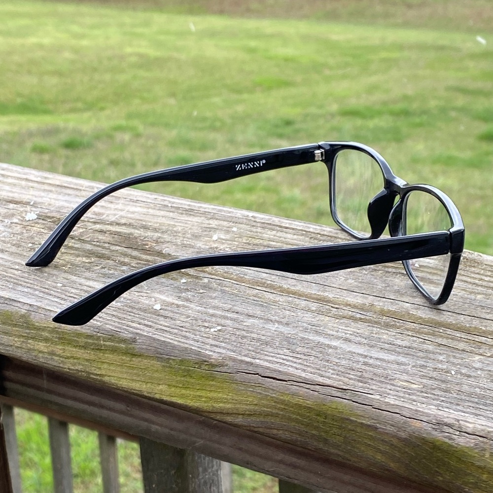 Zenni Classic Black Rectangular Glasses Frames Un… - image 7